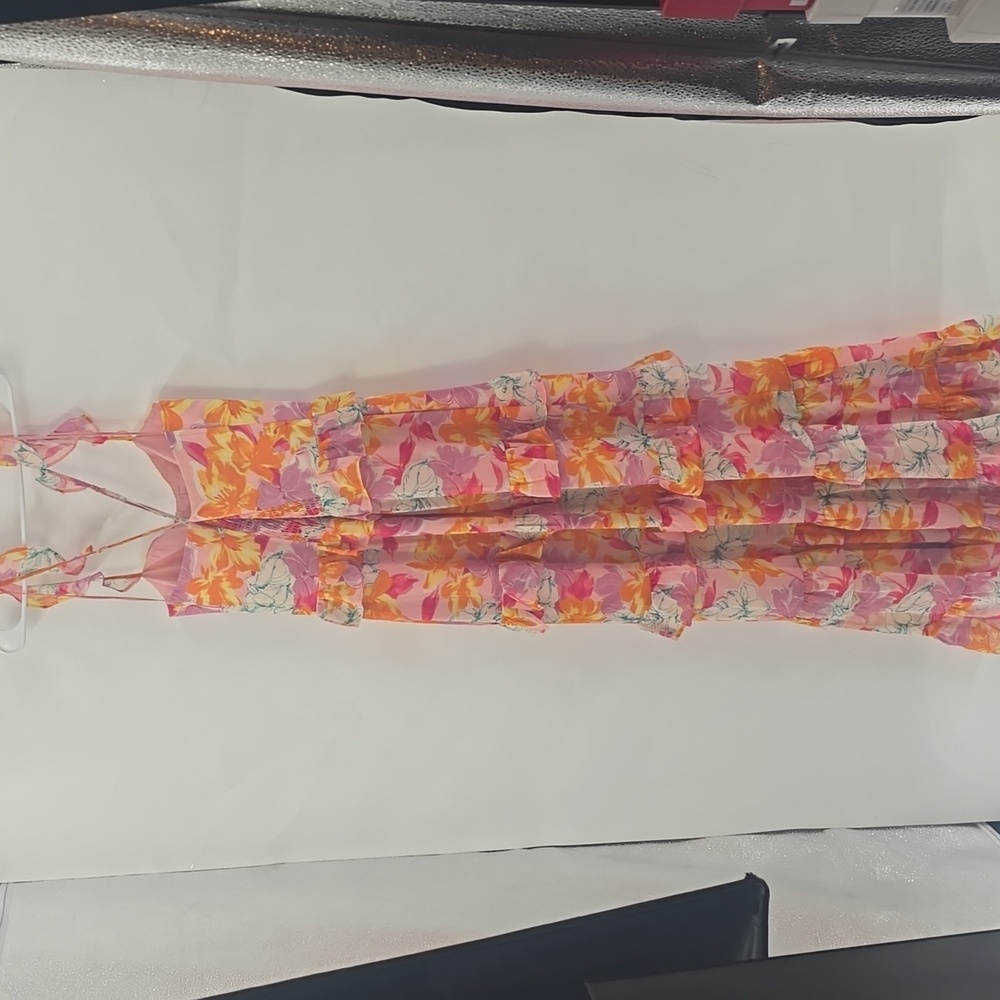 Wayf Floral Ruffle Maxi Dress - Picture 9 of 9